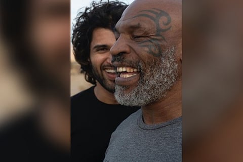 Vijay Deverakonda and Mike Tyson.