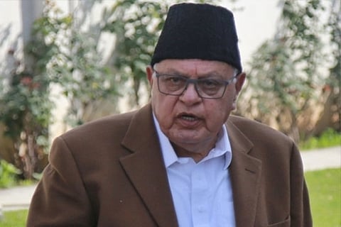 Former chief minister and Lok Sabha member Dr Farooq Abdullah
