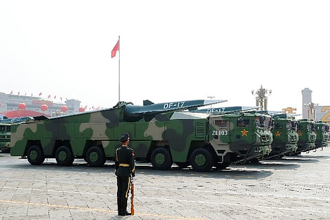 China's hypersonic missile (Image source: Reuters)