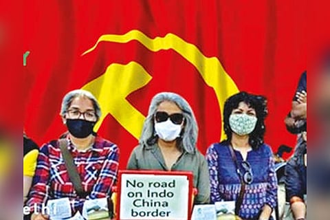 Did NGO file plea on roads along Indo-China border?