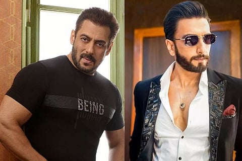 Salman Khan and Ranveer Singh (Image source: Twitter)