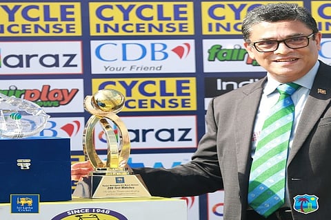 Sri Lankan cricketer Ranjan Madugalle (Image Courtesy: Twitter/ @OfficialSLC)