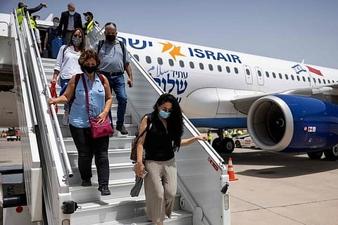 Israeli tourists arrive at Marrakech-Menara International Airport (Image credit: AFP)