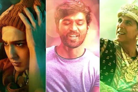 Screengrabs from the first look motion posters of 'AtrangiRe' released by Disney+Hotstar