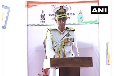 Indian Navy Chief Admiral Karambir Singh (Source: ANI)