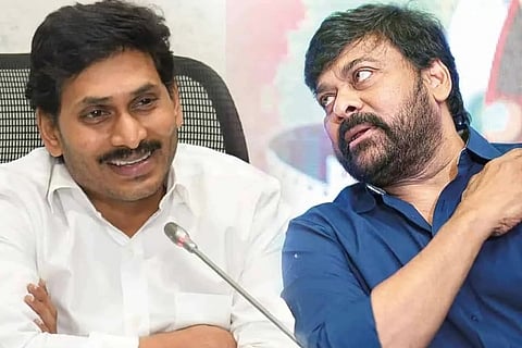 Andhra Pradesh CM YS Jagan Mohan Reddy and Actor Chiranjeevi