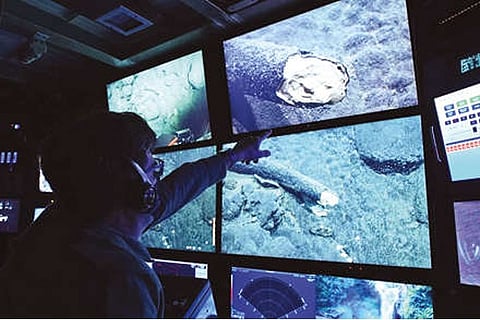 Secrets of the Abyss:  Ancient tusk found 150 miles from land, 10,000 feet deep