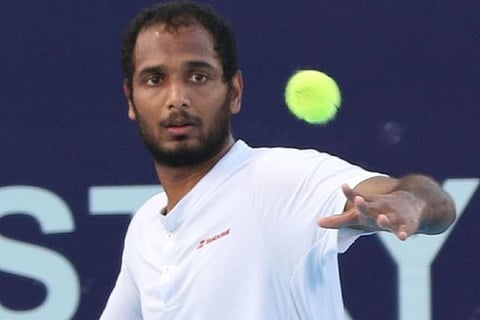 Ramkumar Ramanathan (Image Courtesy: Twitter /@ATPChallenger)