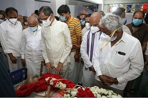 CJI Ramana pays tributes to Dollar Seshadri (Source: IANS)