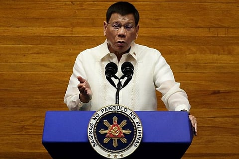 Philippine President Rodrigo Duterte  (File photo)