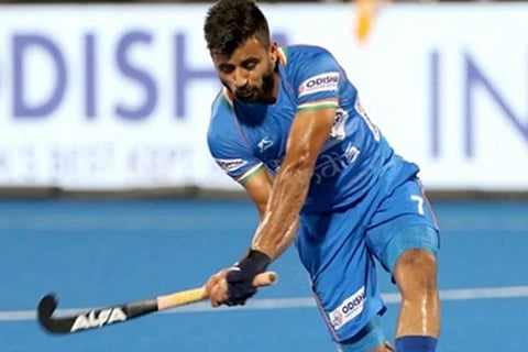 Men's hockey skipper Manpreet Singh (Image courtesy: ANI)