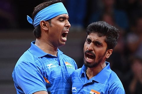 Sharath Kamal Achanta and Sathiyan Gnanasekaran (Image: Twitter)