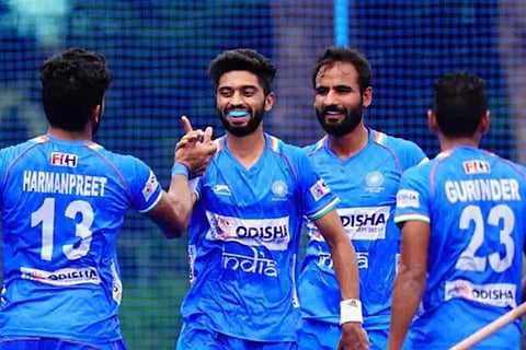 Indian men's hockey team's Shamsher Singh(Image source: IANS)