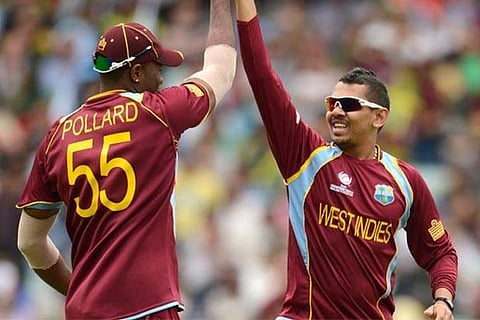 Kieron Pollard(Left) Sunil Narine(Right)