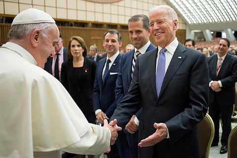 US President Joe Biden with Pope Francis (Photo: Reuters)