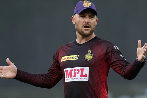 KKR head coach Brendon McCullum (Image credit: BCCI)