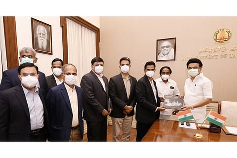 CII delegation meeting CM Stalin at the Secretariat