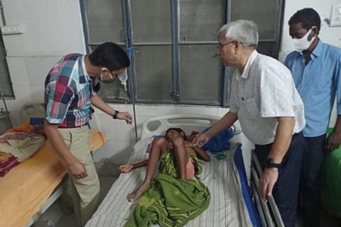 One of the Children admitted to Common Health Center (Source: IANS)