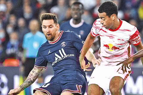 PSG?s Lionel Messi scored a brace against RB Leipzig