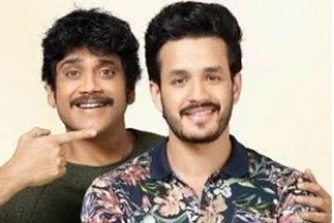 Nagarjuna and Akhil Akkineni (Source: IANS)