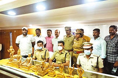 9 stolen idols recovered,1 arrested
