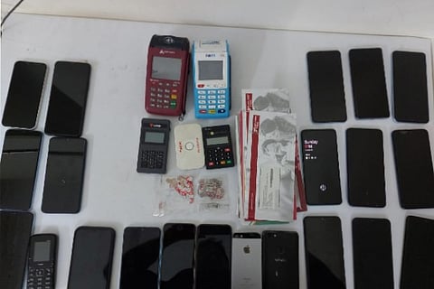Stolen items by the trio busters recovered by the cybercrime police
