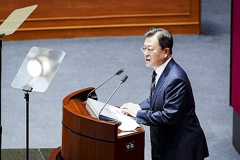 South Korean president Moon Jae In. Image Courtesy: Twitter - @moonriver365