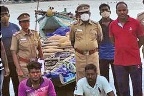 CSG catch 8K kg of PDS rice being smuggled in boats to AP near Pulicut