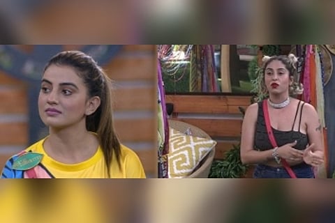 (Left) Akshara Singh, Neha Bhasin.