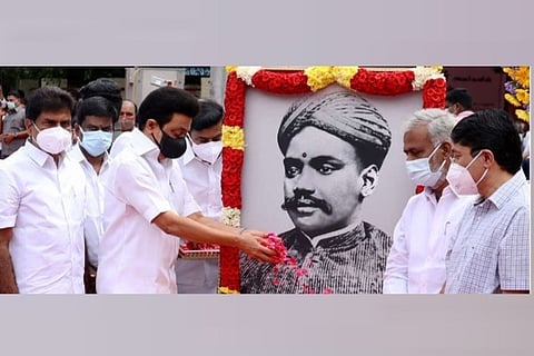 CM MK Stalin pays tributes to VO Chidambaranar in Chennai