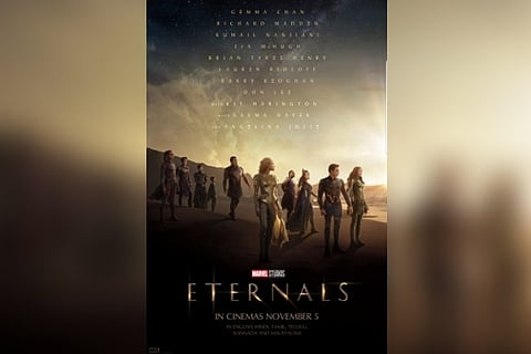 Poster of the film 'Eternals'