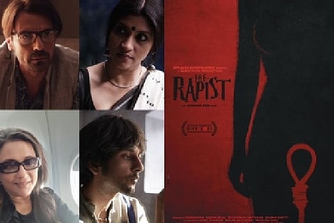 Cast of the film 'The Rapist; Poster of the film.