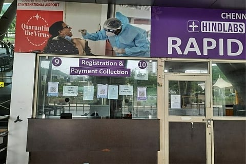RT PCR test center in Chennai International airport