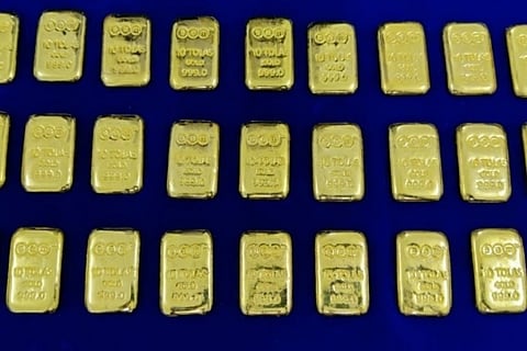 Seized gold bars