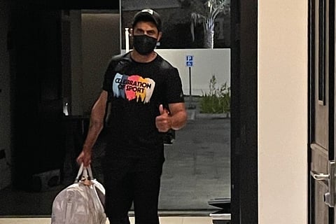 Ravindra Jadeja along with three other CSK stars arrived in Dubai | Photo Tweeted by CSK