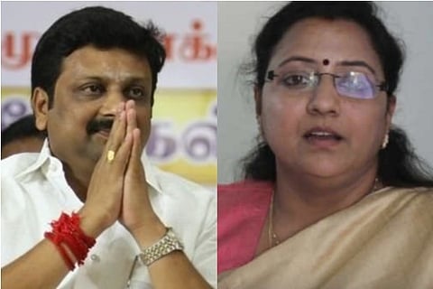 KRN Rajesh Kumar(left) and Kanimozhi NVN Somu (right)