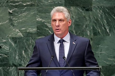 Cuban President Miguel Diaz-Canel