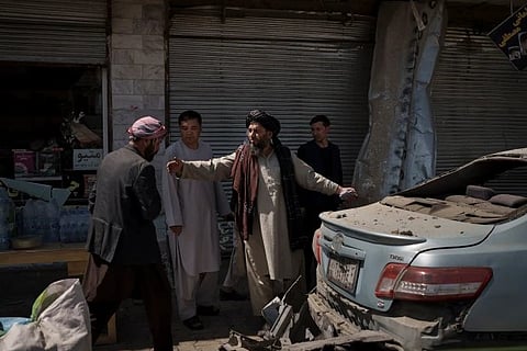 The blast site. Image Courtesy: AP