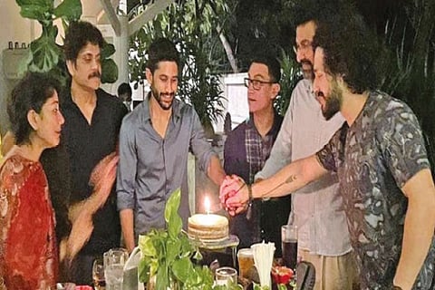 Amid divorce rumours, Sam missing from Aamir’s dinner meet with Nag family