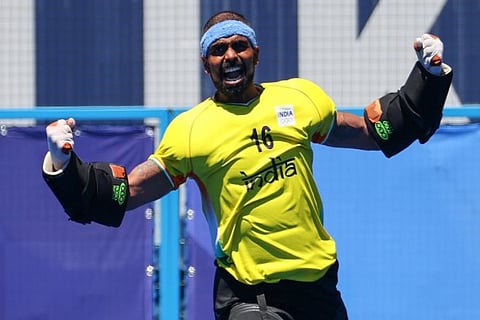Veteran men?s hockey team goalkeeper PR Sreejesh (Credit: Reuters)