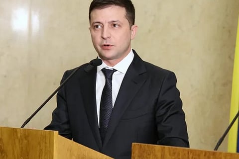 Ukrainian President Volodymyr Zelensky  (Image Courtesy: IANS)