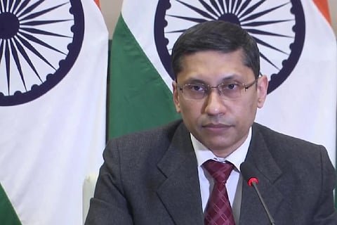 MEA spokesperson Arindam Bagchi (Credit: ANI)