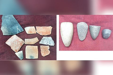 The artefacts that were unearthed