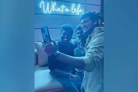 Tamil directors Lokesh Kanagaraj, Atlee, Nelson Dilipkumar (Image credit: Twitter/@Dir_Lokesh)