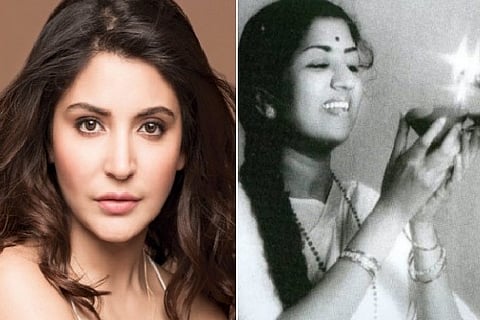 Anushka Sharma (left) and late lengendary singer lata Mangeshkar (ANI)