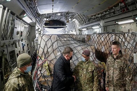 Ukraine receives shipment of Britain's military aid (Photo Credit:Reuters)