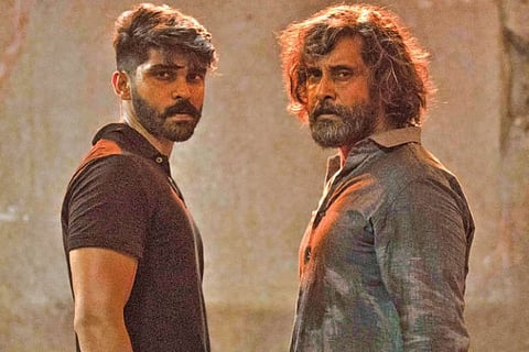 Dhruv and Vikram in 'Mahaan'