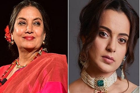 Shabana Azmi, Kangana Ranaut (Image source: Twitter)