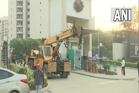 Visual from Chintels Paradiso housing complex in Gurugram's Sector 109 (Photo/ANI)