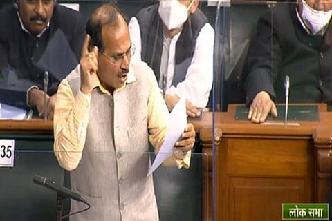 Congress MP AR Chowdhury in Lok Sabha (Photo/ANI)